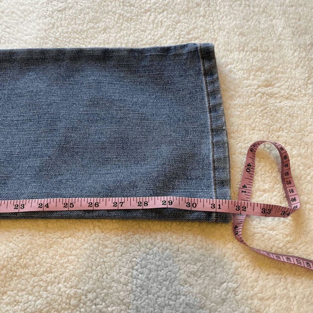 Tommy Hilfiger Jeans Womens Size 8 Blue Hipster Boot Bootcut Denim Triple Snap - Picture 14 of 14
